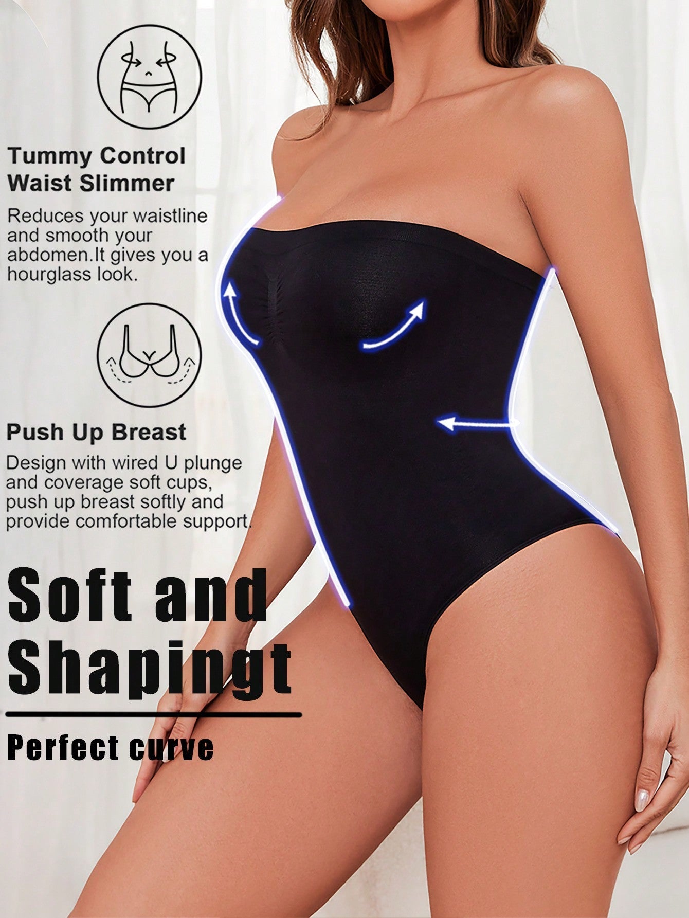 Ellor Seamless Sculpt Thong Bodysuit Ellor
